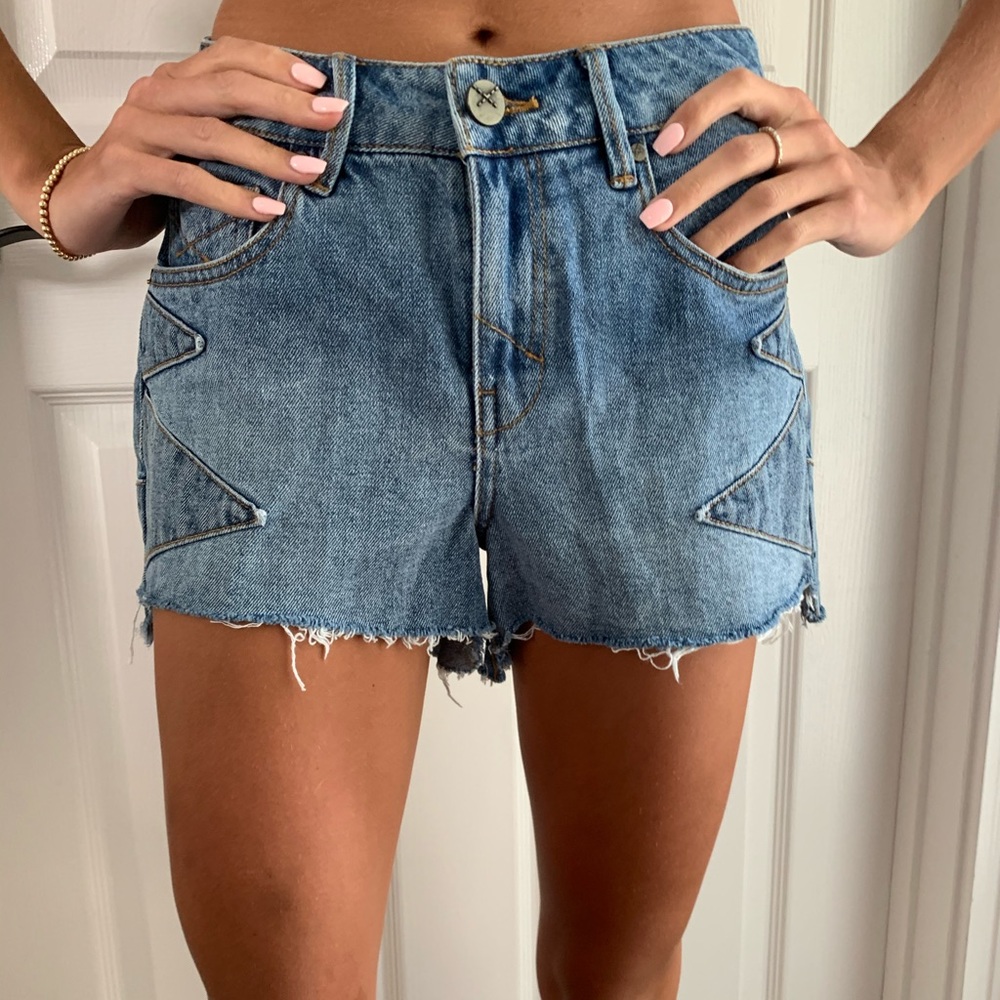 Denim shorts
